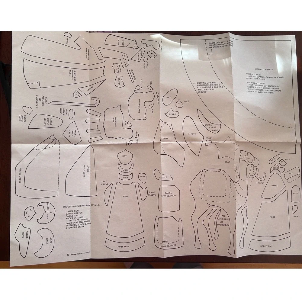 The Pieceable Kingdom - Shepherds Wisemen Pattern Paper 14